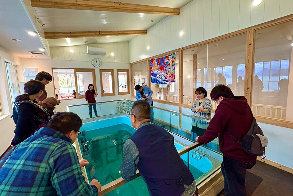 釣り堀を体験